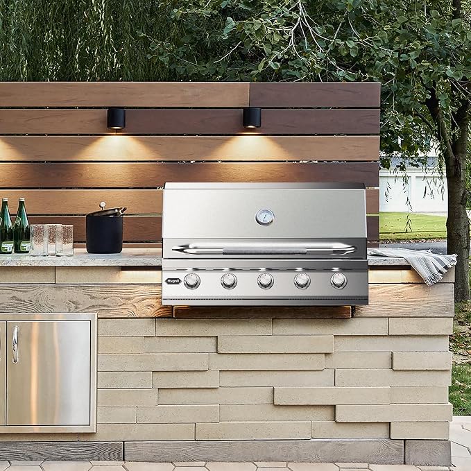 Hygrill 40-Inch Built In Grill, Stainless Steel 5-Burner Grill Head - Image 6