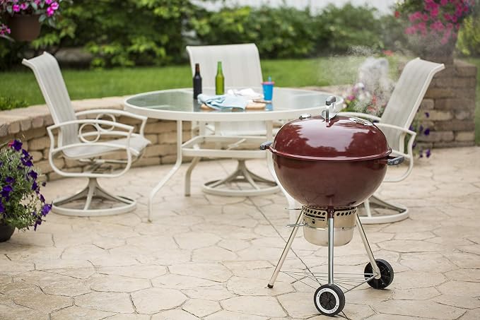 Weber-Stephen Products 14403001 22" Crimson Original Kettle - Image 6