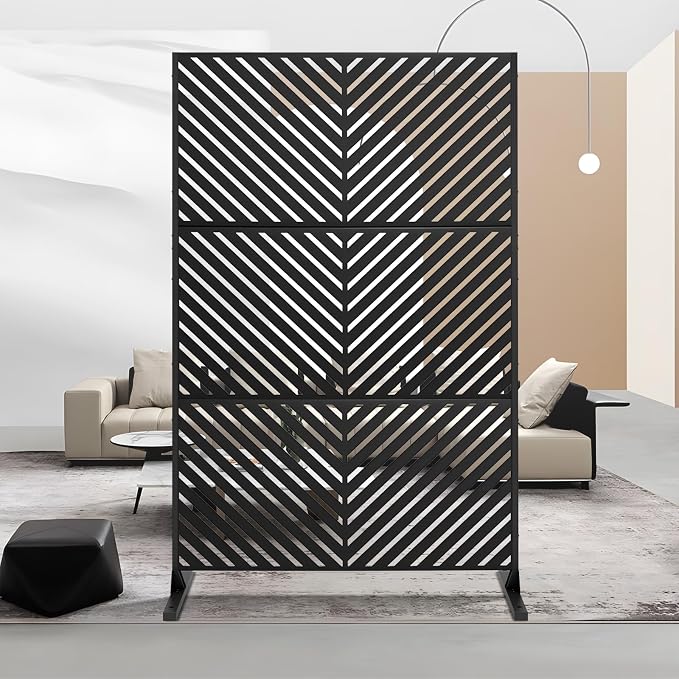 72" H×47" W Metal Privacy Screen, Outdoor Indoor Privacy Screens - Image 2