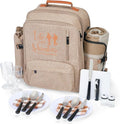 24L Insulated Picnic Basket Leak Proof Picnic Backpack by AWBRIDAL
