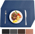 Vinyl Placemats Set of 12 Heat Resistant Easy Clean Non-Slip Place Mats by BxzanDya-LifeSmartMaker