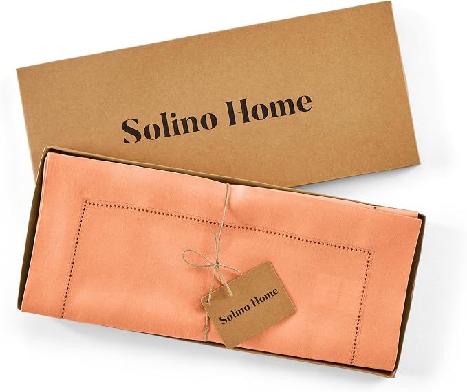 Solino Home Linen Coral Table Runner 132 Inches Long - Image 5