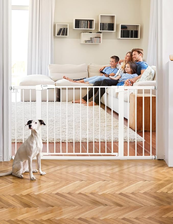 BABELIO 36-57" Extra Wide Baby/Chlid Gate, Auto Close Dog/Pet Barrier - Image 2