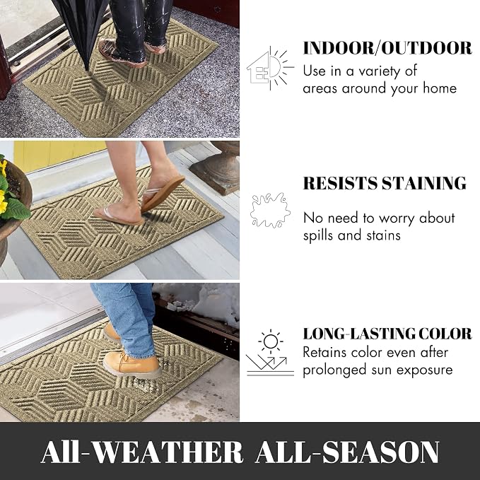 Yimobra Large Door Mat 47x24, All-Season Waterproof Outdoor Mats - Image 6