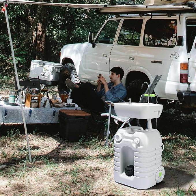Yescom 45L Portable Sink Hand Wash Station - Image 2