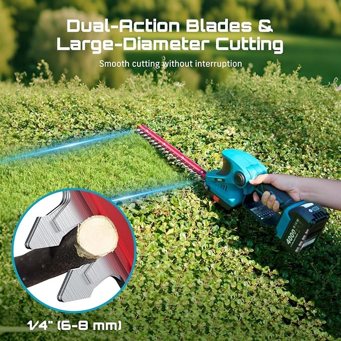 SEESII Electric Chainsaw Trimmer Pruner: 3-in-1 Cordless Chainsaw, Hedge Trimmer - Image 7