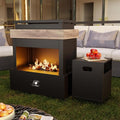40.5''x35.4'' Propane Outdoor Fireplace, 000 BTU Patio Vent-Free Gas Heater by Qsoer