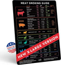 X-Large Meat Temperature Magnet & BBQ Smoker Guide by LevainCo