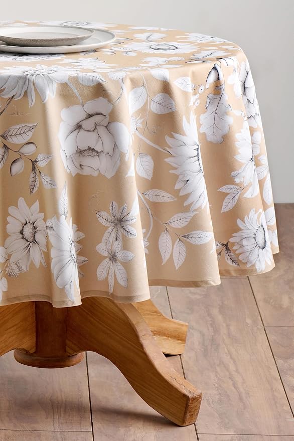 Maison d' Hermine Table Cloth Round Table 100% Cotton 69 Inches Fall Tablecloth - Image 7