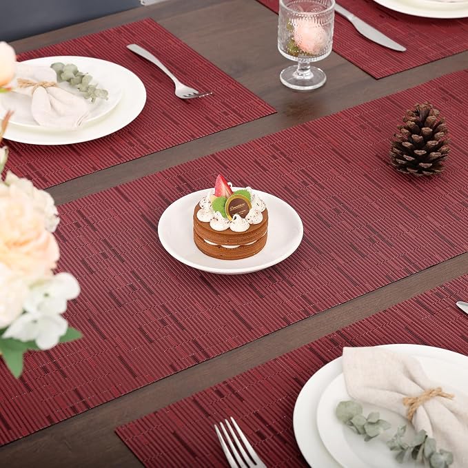 Myir JUN Table Runner, Vinyl Table Runner Indoor 55 Inch Long Arbitrarily - Image 3