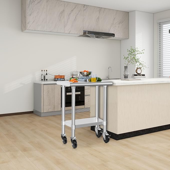 HARDURA Stainless Steel Commercial Table Prep & Work Table - Image 2