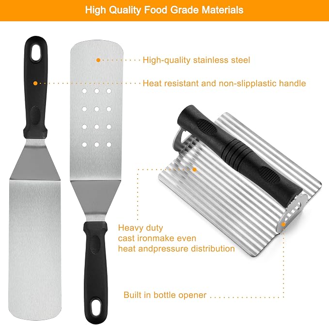 POLIGO 28PCS Griddle Accessories Kit, Flat Top Grill Accessories Set - Image 2