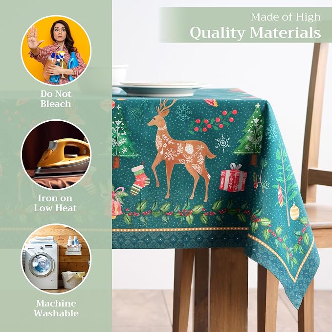 Maison d' Hermine Table Cloth Rectangle Table 100% Cotton 60 x 120 Inches Fall - Image 3