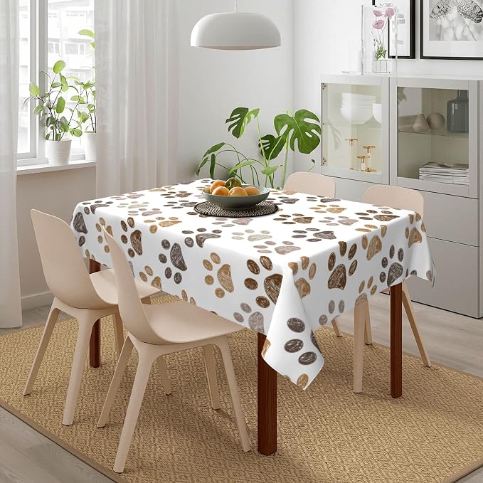 Worltoldb Dog Paw Print Tablecloths - Image 6