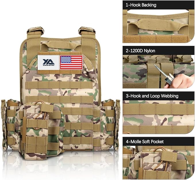 xaegistac Tactical Vest -Adjustable Modular Design - Image 6