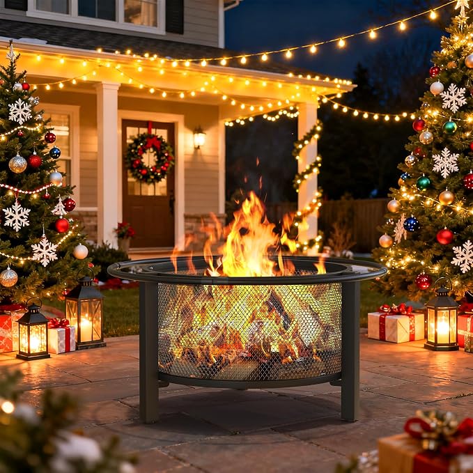 ONBRILL 2-in-1 32 Inch Fire Pit - Image 5