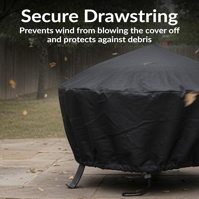 Sunnydaze Round Outdoor Fire Pit Cover - Image 4