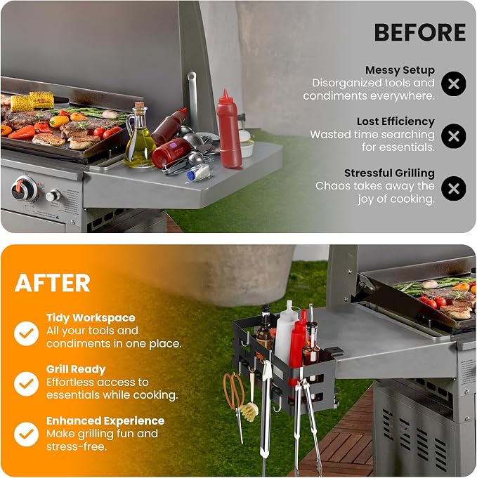 Griddle Caddy for Blackstone 28"/36" Griddles –Large BBQ Organizer - Image 3