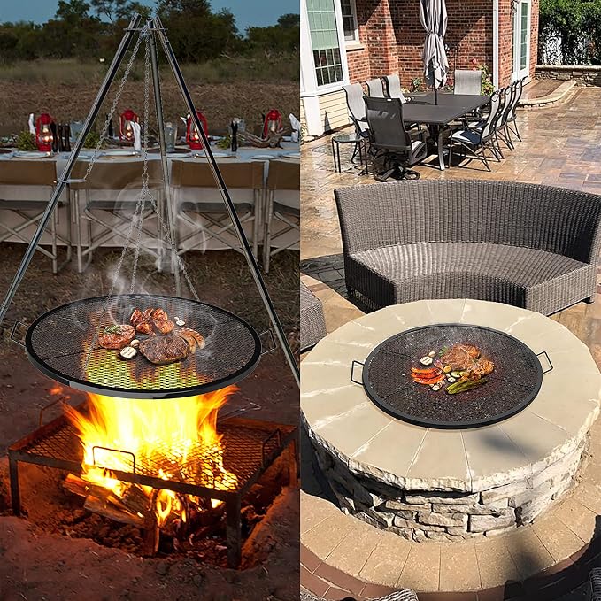 Stanbroil Heavy Duty X-Marks Fire Pit Cooking Grill Grates - Image 5