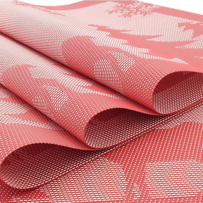 Gugrida Christmas Holiday Placemat 12”x18”, Christmas Table Decor, Holiday - Image 5