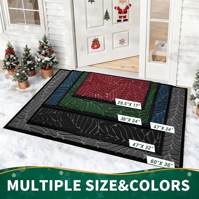 Yimobra 47x32 Large Door Mat Outdoor Indoor, All-Season Waterproof Door Mat - Image 3