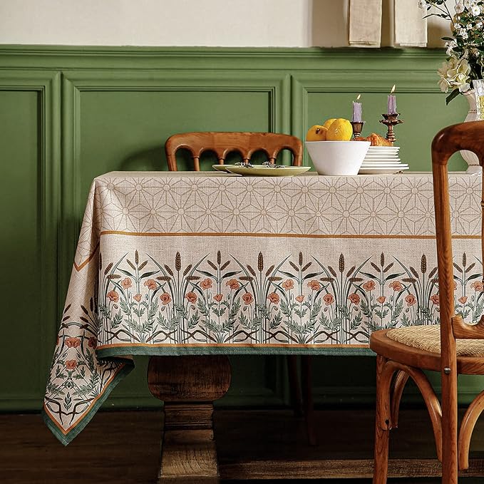 patdrea Designer Vintage Linen Small Table Cloth - Image 2