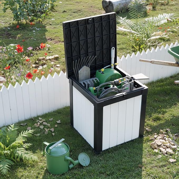 50 GallonOutdoor Storage Box, Resin Deck Boxes Waterproof, IndoorOutdoor Bin - Image 6