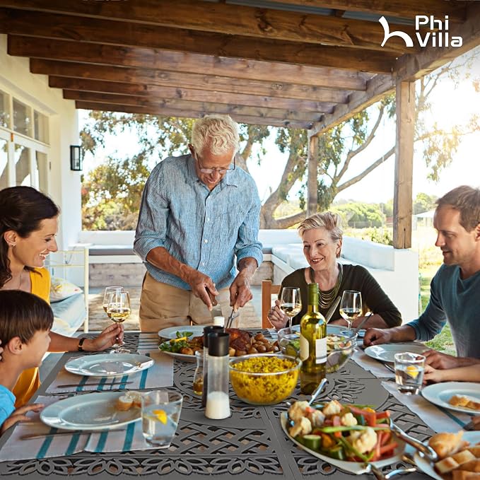 PHI VILLA Aluminum Patio Dining Tables - Image 6