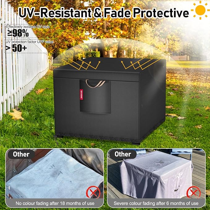 QH.HOME 29&30 Inch Fire Pit Cover Square - Image 5