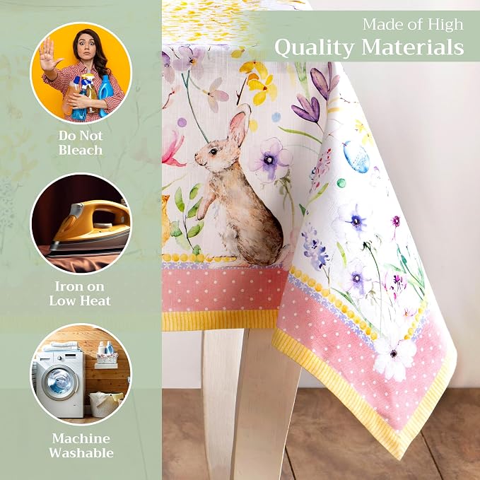 Maison d' Hermine Table Cloth Rectangle Table 100% Cotton 60 x 120 Inches - Image 3