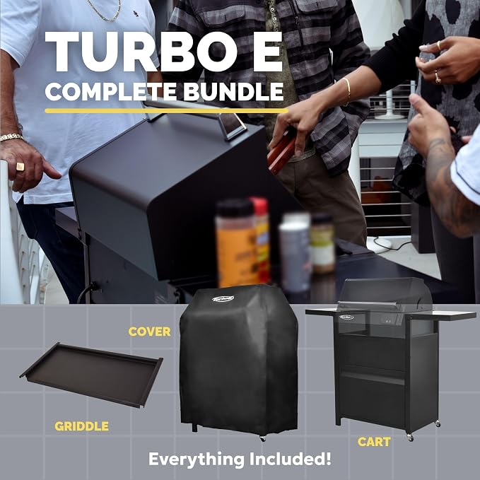 Turbo E XL Electric Grill, 1700W Infrared, Warming Rack and Probe, Apartment - Image 3