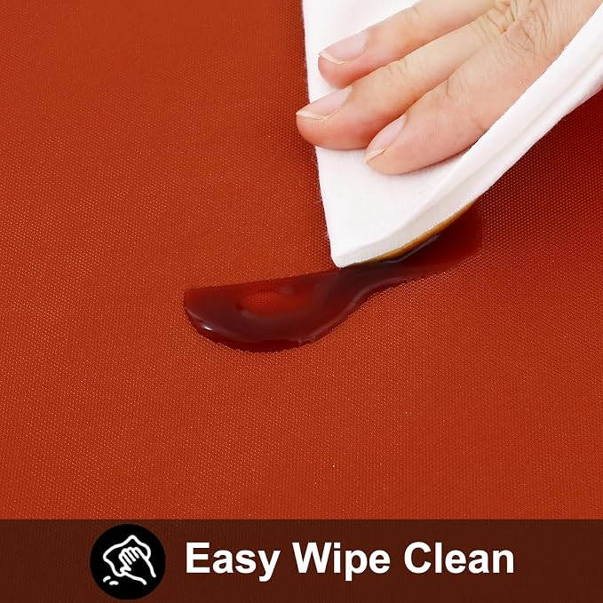 Smiry Rectangle Table Cloth 60x120 Inch, Waterproof Wipeable Vinyl Tablecloths - Image 3
