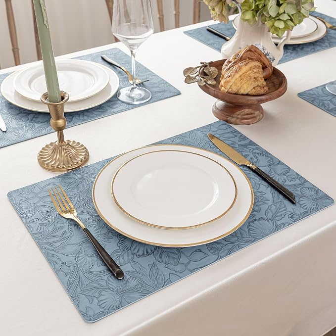 Romanstile Vinyl Placemats Set of 8-12 X 18 Inch - Image 2
