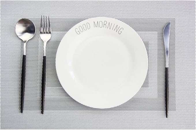 PIGCHCY Placemats Set of 6, Washable Woven Place Mats Vinyl Table Mats Non Slip - Image 7