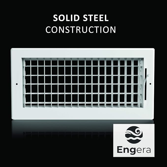 Engera Adjustable Double Deflection HVAC Air Register-Supply Air Diffuser Air - Image 7