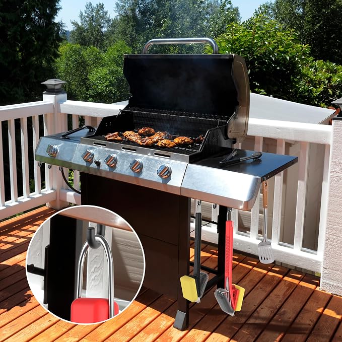BBQ Grill Brush with Scraper-Removable BBQ Clearning Brush Head with Wire - Image 5
