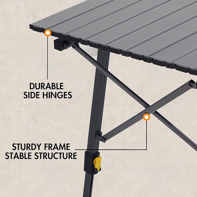 PORTAL Outdoor Folding Portable Picnic Camping Table - Image 7