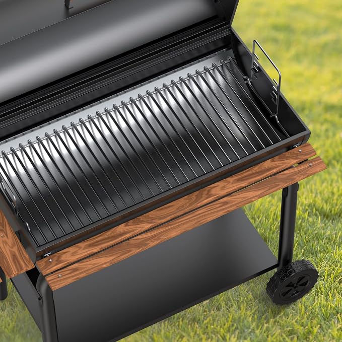 LS'BABQ Stainless Steel 27 Inch Charcoal Ash Pan Replacement - Image 6