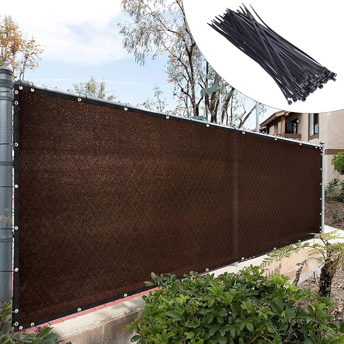 Royal Shade Custom Size 4' x 126' Brown Fence Privacy Screen Windscreen Cover by RoyalShade