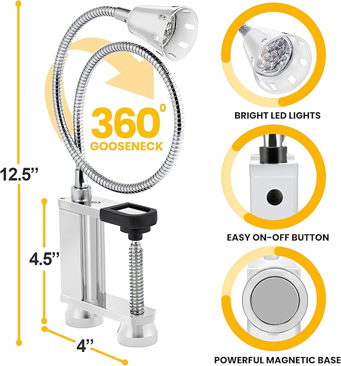 BBQ Grill Lights Magnetic Base Super-Bright LED Lights-360 Degree Flexible - Image 4
