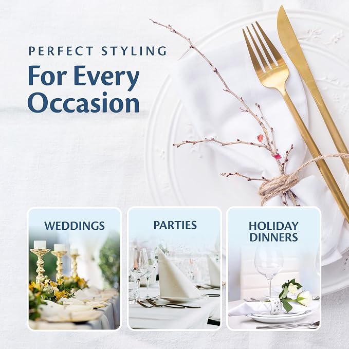 White Restaurant Quality Square 85" X 85" Tablecloths Bulk 6 Pack - Image 7