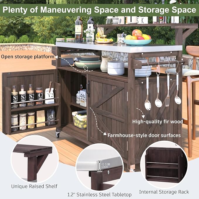 53.3" Outdoor Kitchen Island - Image 6