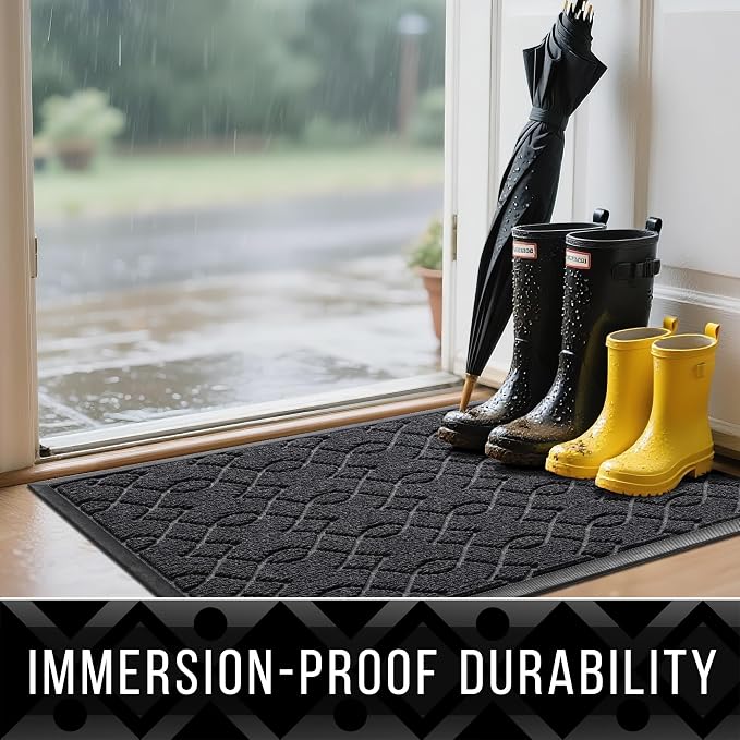 Yimobra Large Door Mat 47x24, All-Season Waterproof Doormat Outdoor Entrance - Image 4