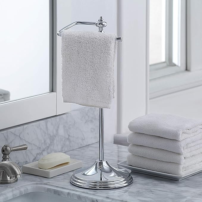 SunnyPoint Heavy Weight Classic Decorative Metal Fingertip Towel Holder Stand - Image 3