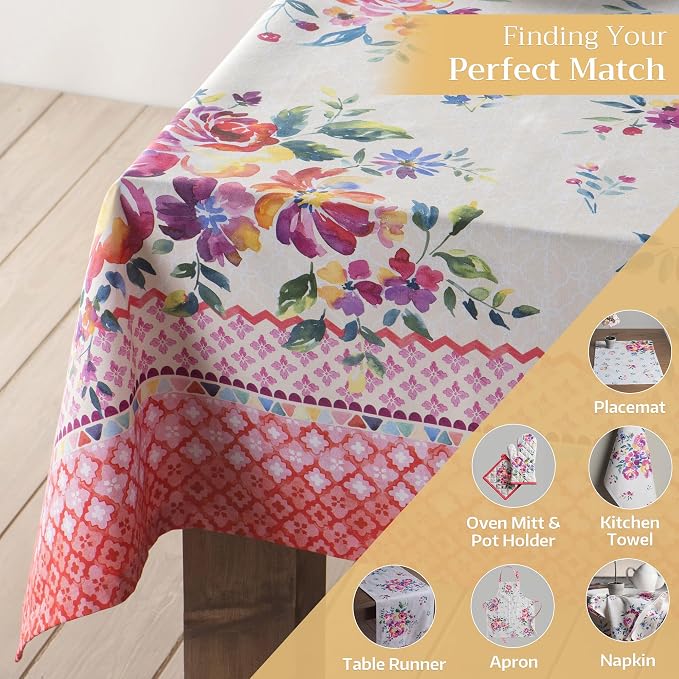 Maison d' Hermine Table Cloth Square Table 100% Cotton 54 x 54 Inches - Image 5