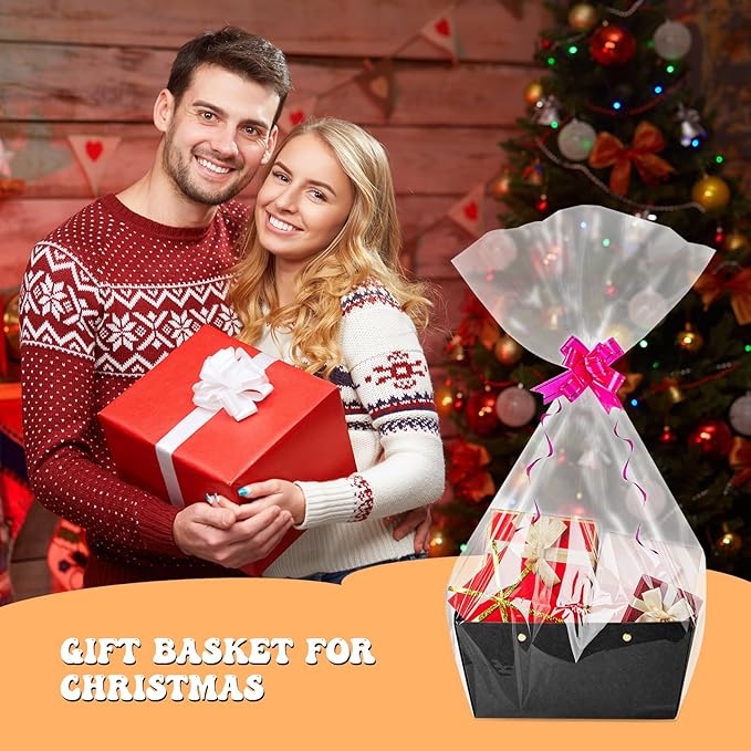 Tuanse 30 Pcs Basket for Gift Empty DIY Bulk Gift Basket Kit - Image 6