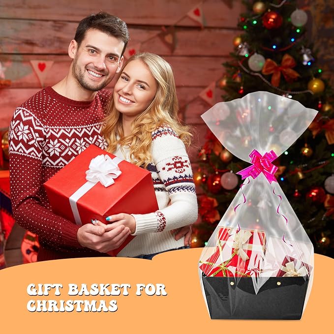 Tuanse 30 Pcs Basket for Gift Empty DIY Bulk Gift Basket Kit - Image 4