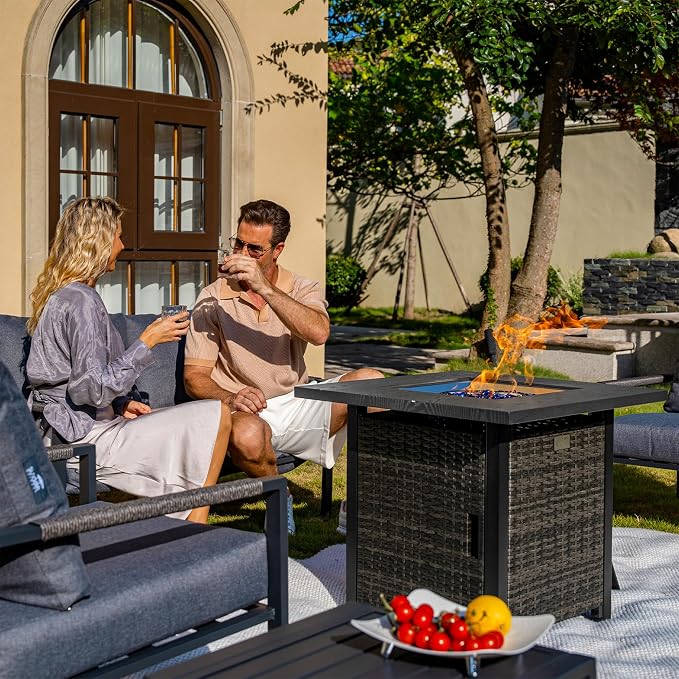 Sundale Outdoor 28 Inch Outdoor Fire Pit Table, 50000 BTU Propane Fire Pits - Image 6
