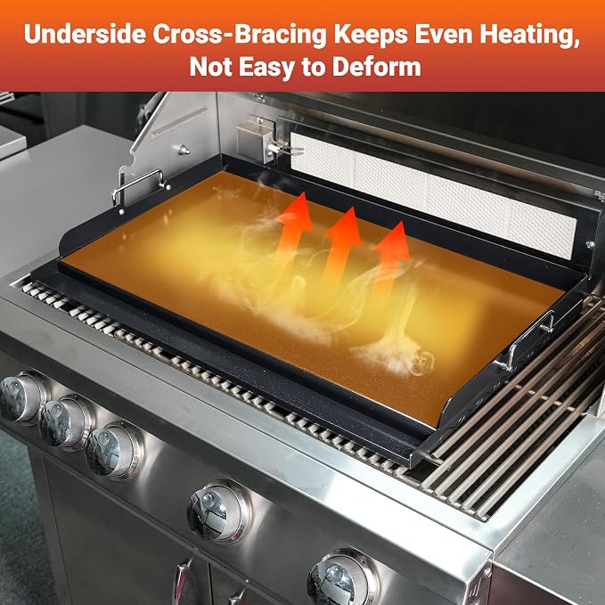 Skyflame Nonstick Griddle Top for Gas Grill, Fit for Camping, Tailgating - Image 5