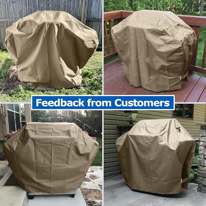 SunPatio Grill Cover 55 Inch for Outdoor Grill, Heavy Duty BBQ Cover - Image 4